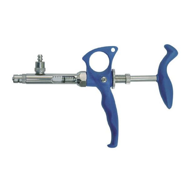 Small-dose automatic poultry vaccinator with adjustable glass barrel
