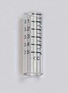 0.1 to 0.5 cc graduated glass barrel for poultry vaccinator
