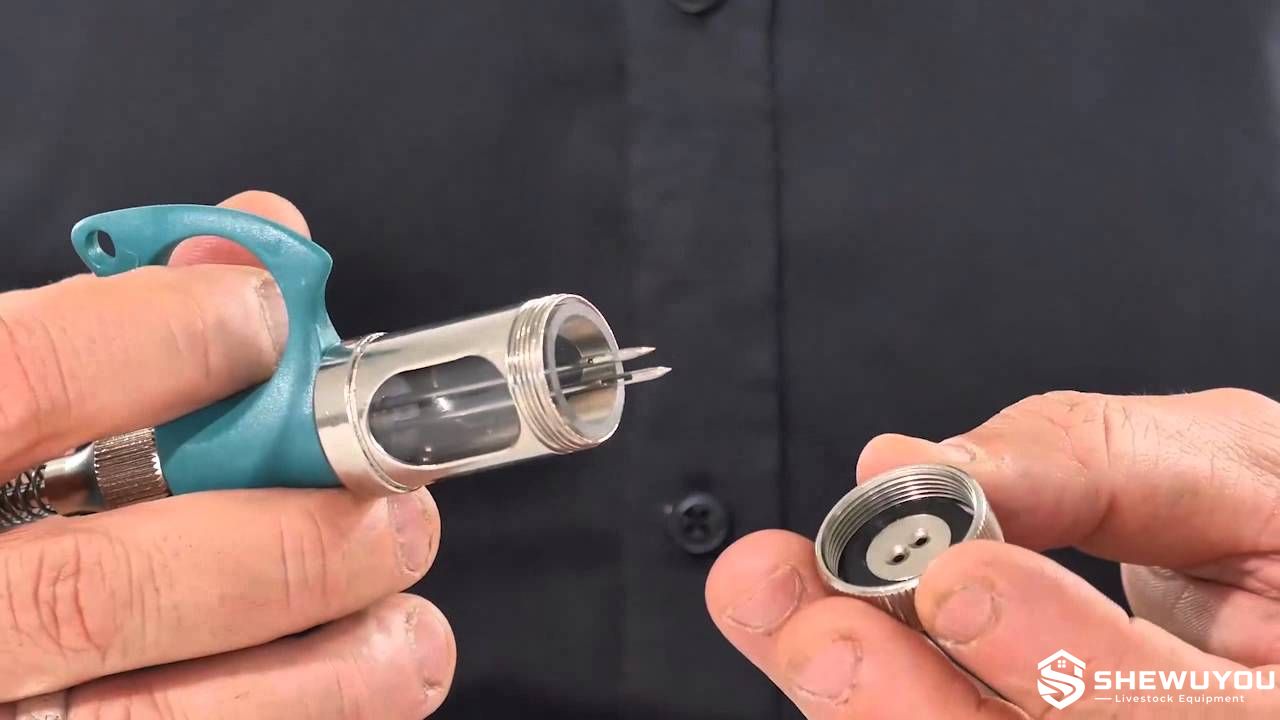 Fowl pox vaccinator needle and maintenance demonstration
