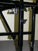 adjustable sheep trimming stand mechanism