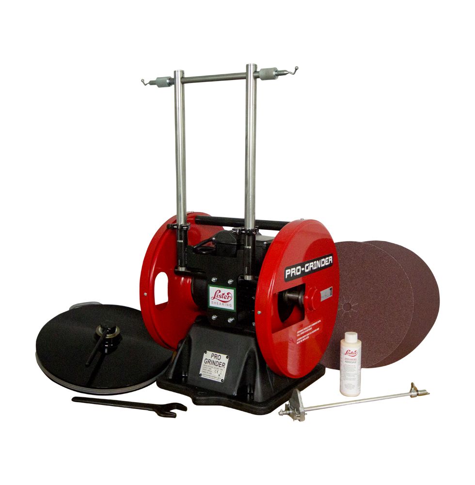 sheep shearing grinder with pendulum and grinding discs