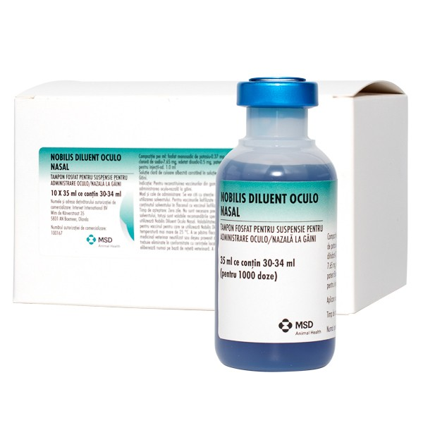 poultry oculo nasal vaccine diluent and dropper system