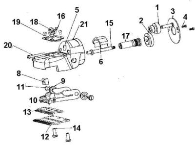 Shearing Handpiece Crank & Yoke Assembly - SHEWUYOU Livestock Equipment