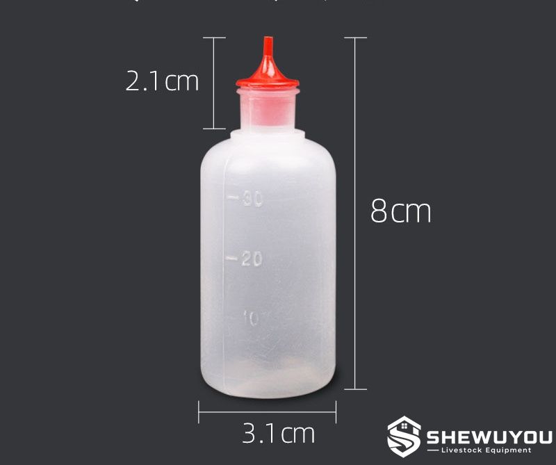 30ml graduated chicken vaccine dropper bottle dimensions