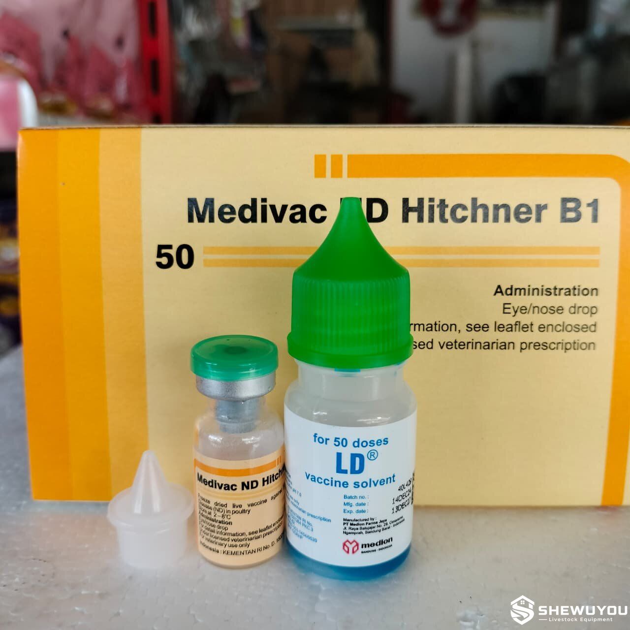 poultry vaccine eye drop bottle and calibrated dropper tip