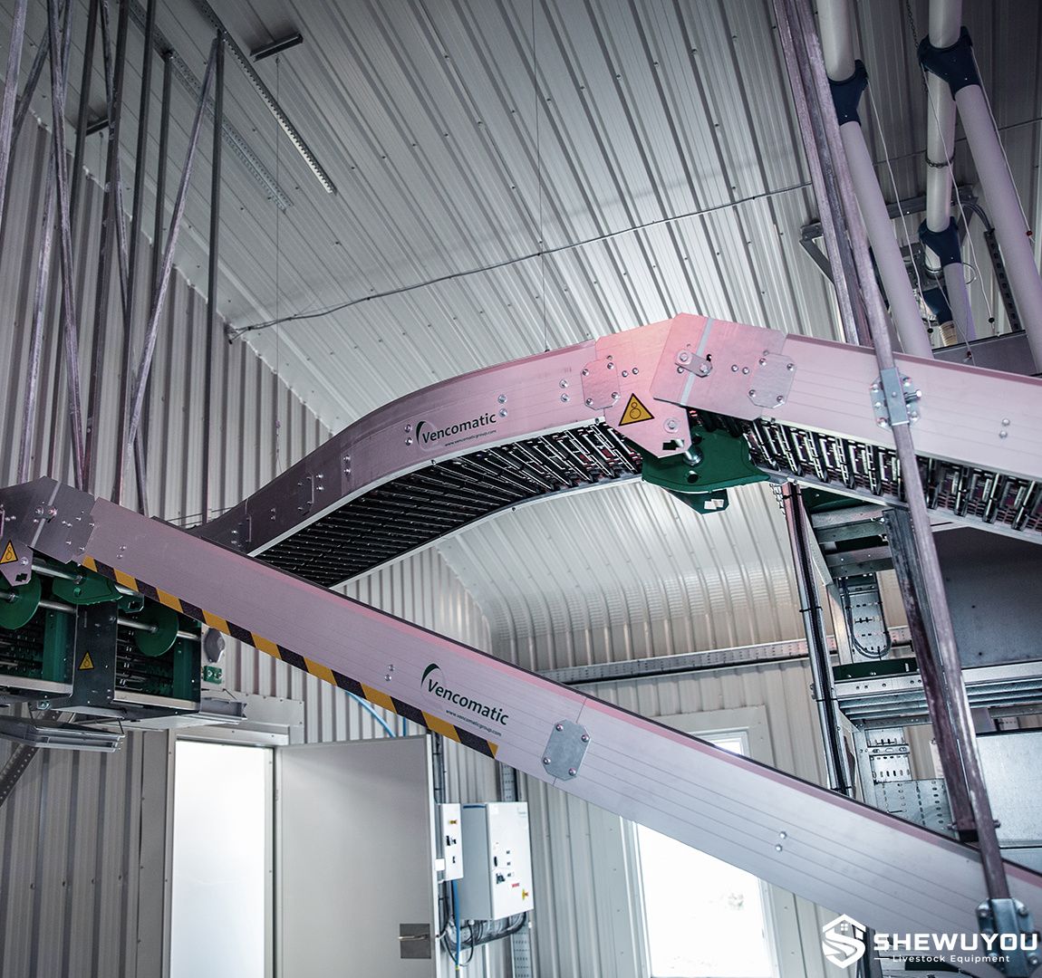 multi-house central egg conveyor system