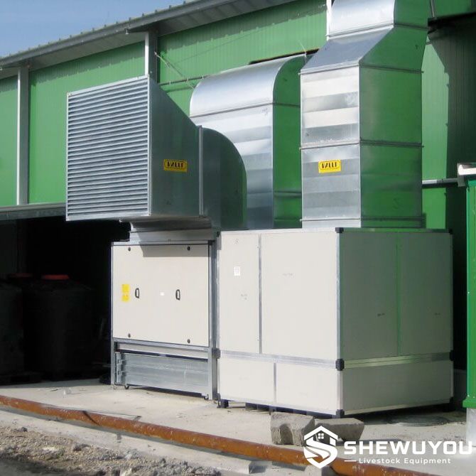 poultry manure belt ventilation air handling unit