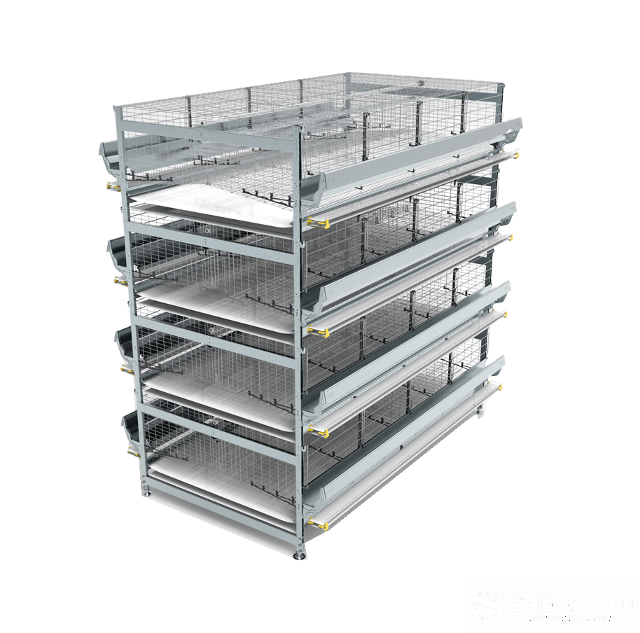 layer cage manure belt system with drying duct