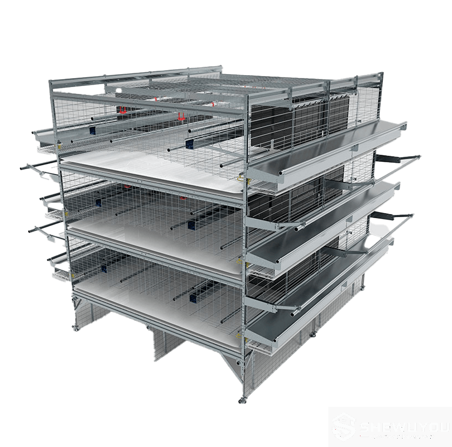 poultry aviary manure belt with drying ventilation