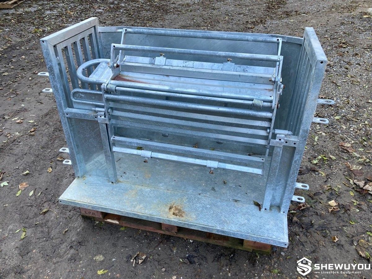 galvanized sheep handling turnover crate
