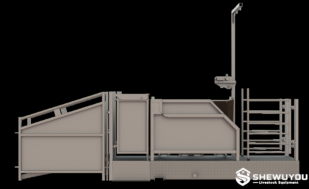 pneumatic sheep handler side view