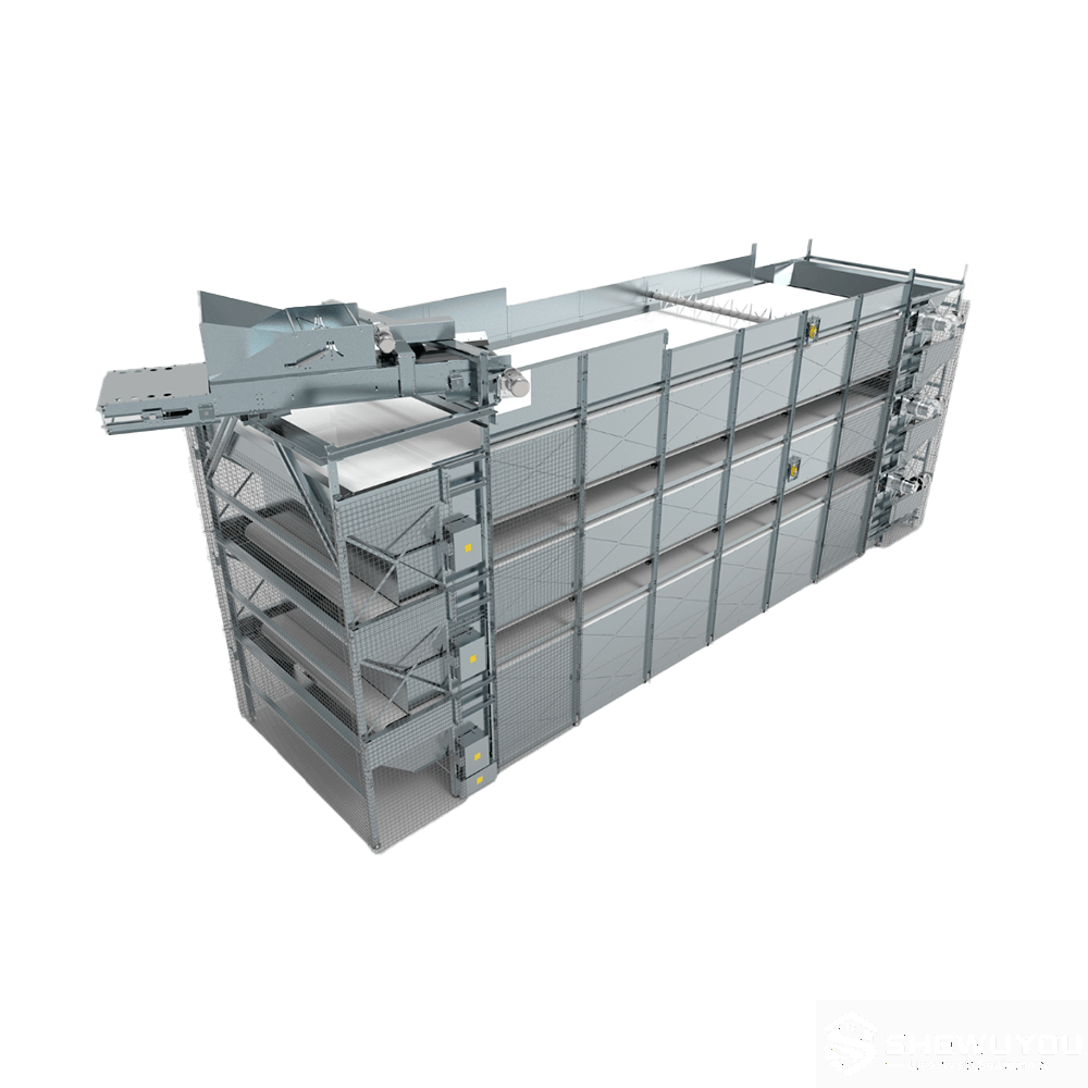 high-capacity poultry manure belt drying system