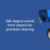 Adjustable Height Poultry Inspection Trolley