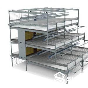 Aviary Inspection Trolley for Multi-Tier Poultry Houses - SHEWUYOU Livestock Equipment