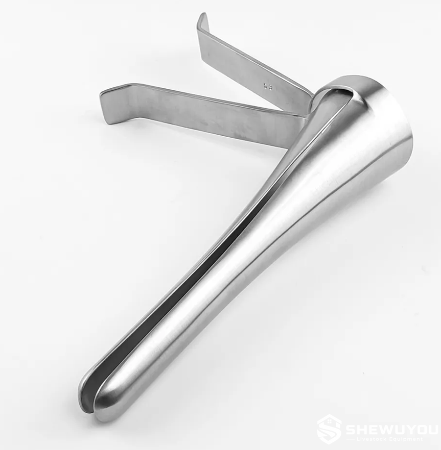 Stainless Steel Sheep AI Vaginal Speculum