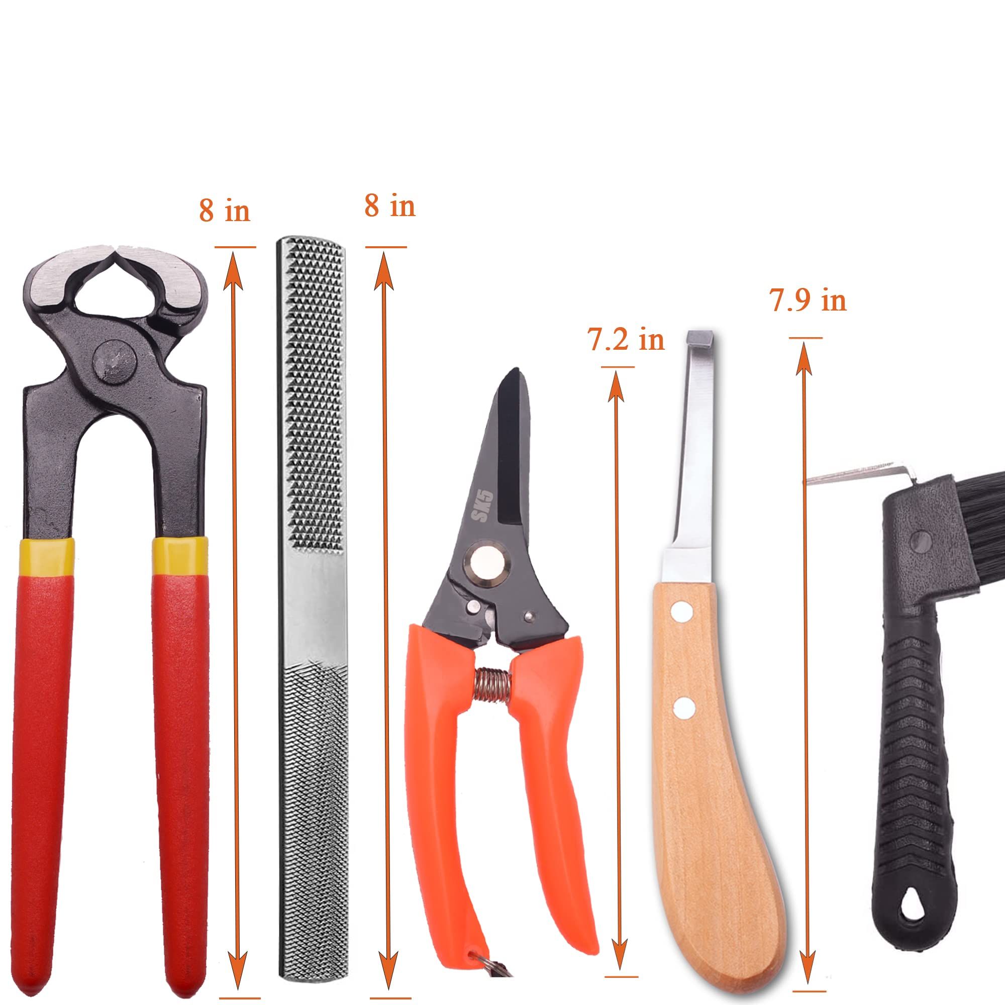 Sheep Hoof Care Shears Knife and Rasp Set