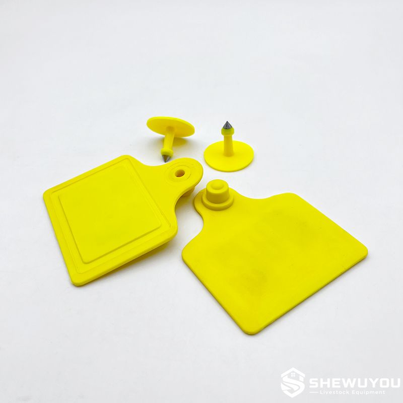 RFID Sheep Ear Tag Male and Female Components