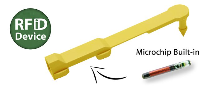 Electronic Sheep Ear Tag RFID Structure