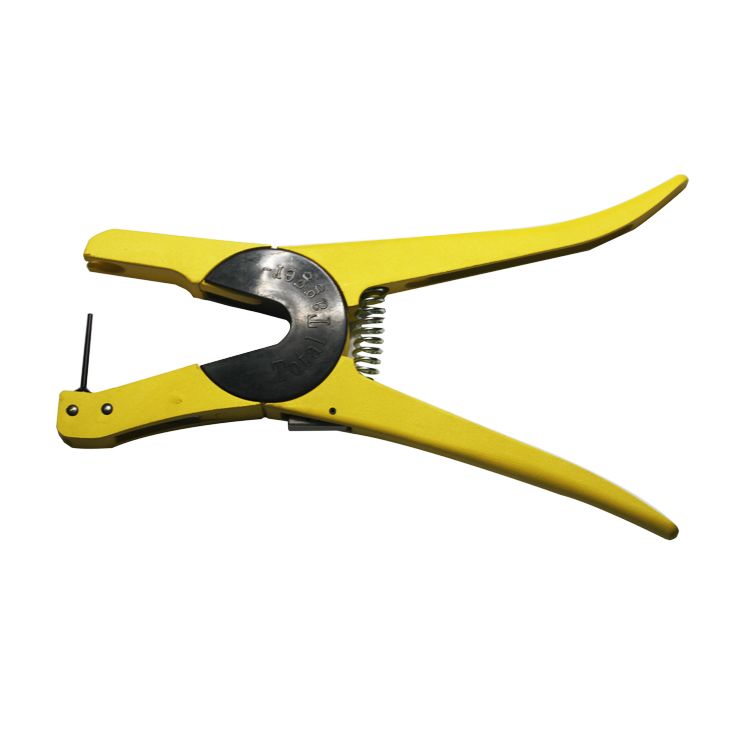 one-piece ear tag applicator for sheep and goats