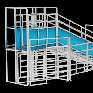 Dual-Height Stepped Cattle Loading Ramp - SHEWUYOU Livestock Equipment
