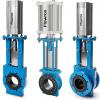 manure slurry knife gate valve, pig farm slurry valve, manure pipe isolation valve, biogas digestate valve, full-bore knife gate valve, livestock waste handling