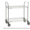 Stainless Steel Wire-Shelf Utility Cart