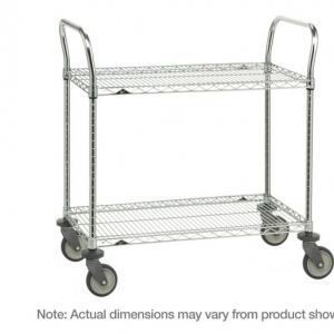 Stainless Steel Wire-Shelf Utility Cart - SHEWUYOU Livestock Equipment