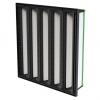 Compact V-Bank Filter for Livestock Ventilation
